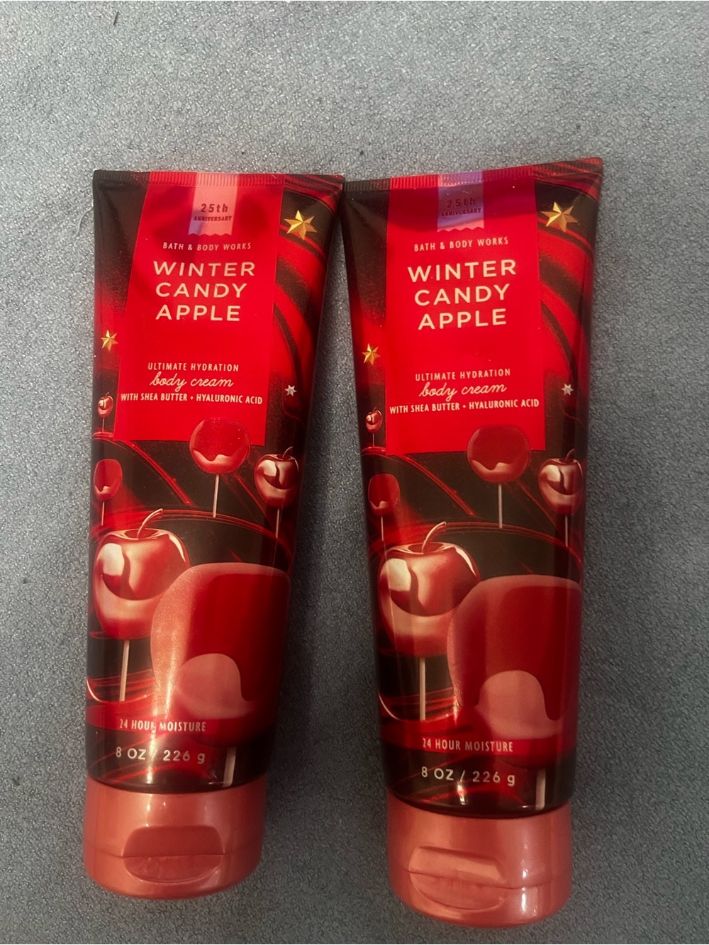 Two Bath & Body Works Winter Candy Apple Body Creams